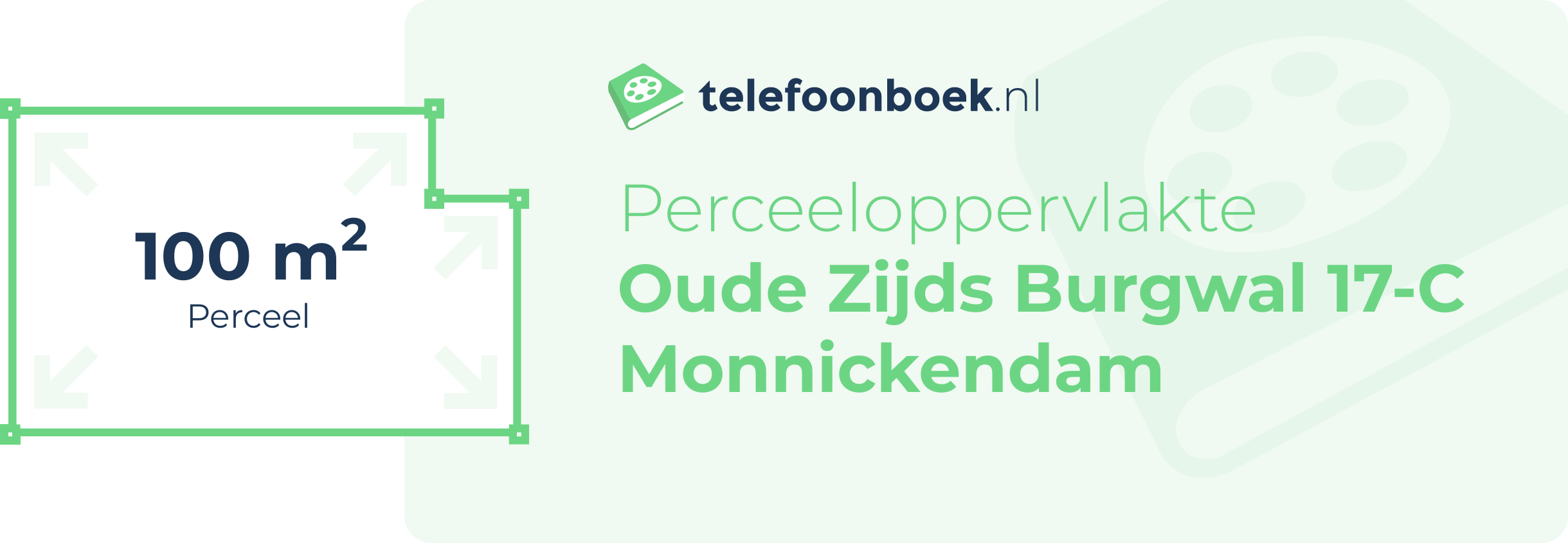 Perceeloppervlakte Oude Zijds Burgwal 17-C Monnickendam