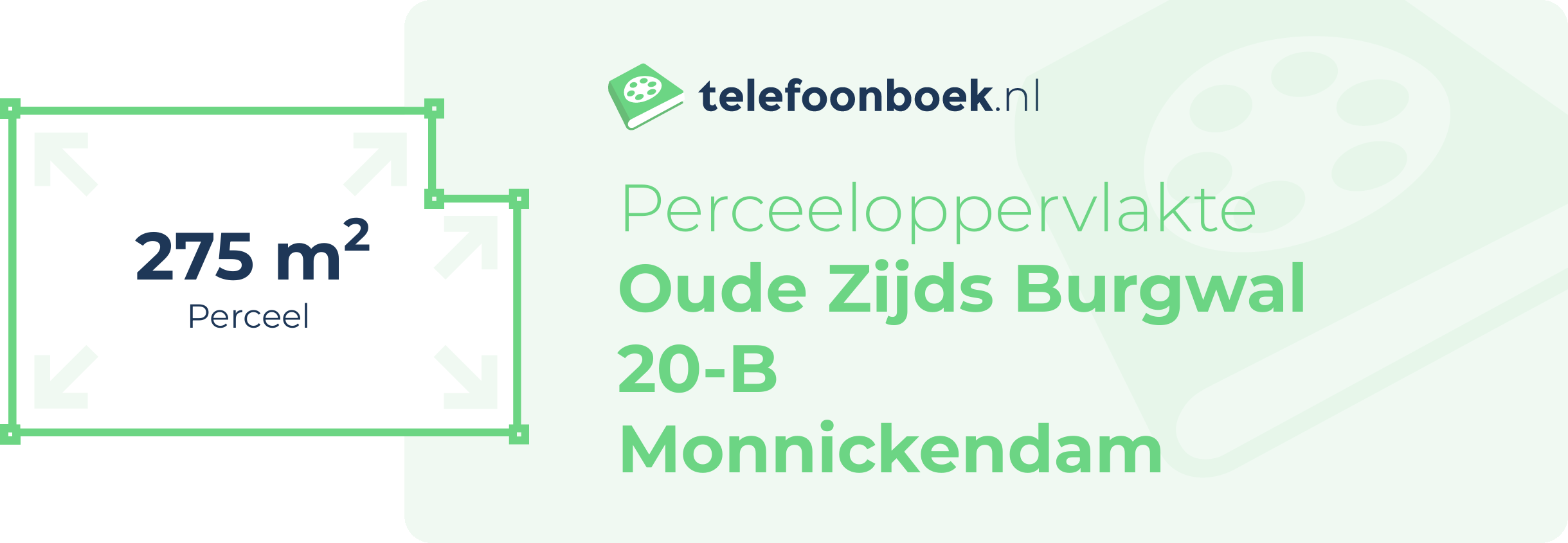 Perceeloppervlakte Oude Zijds Burgwal 20-B Monnickendam