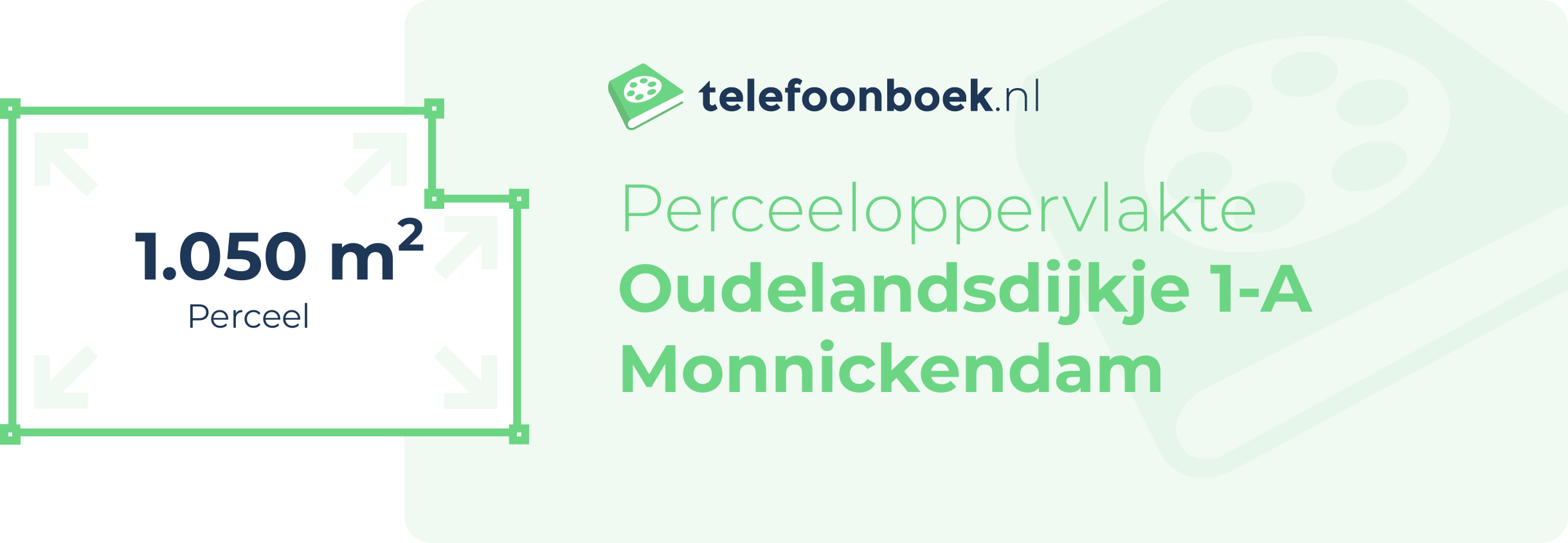 Perceeloppervlakte Oudelandsdijkje 1-A Monnickendam