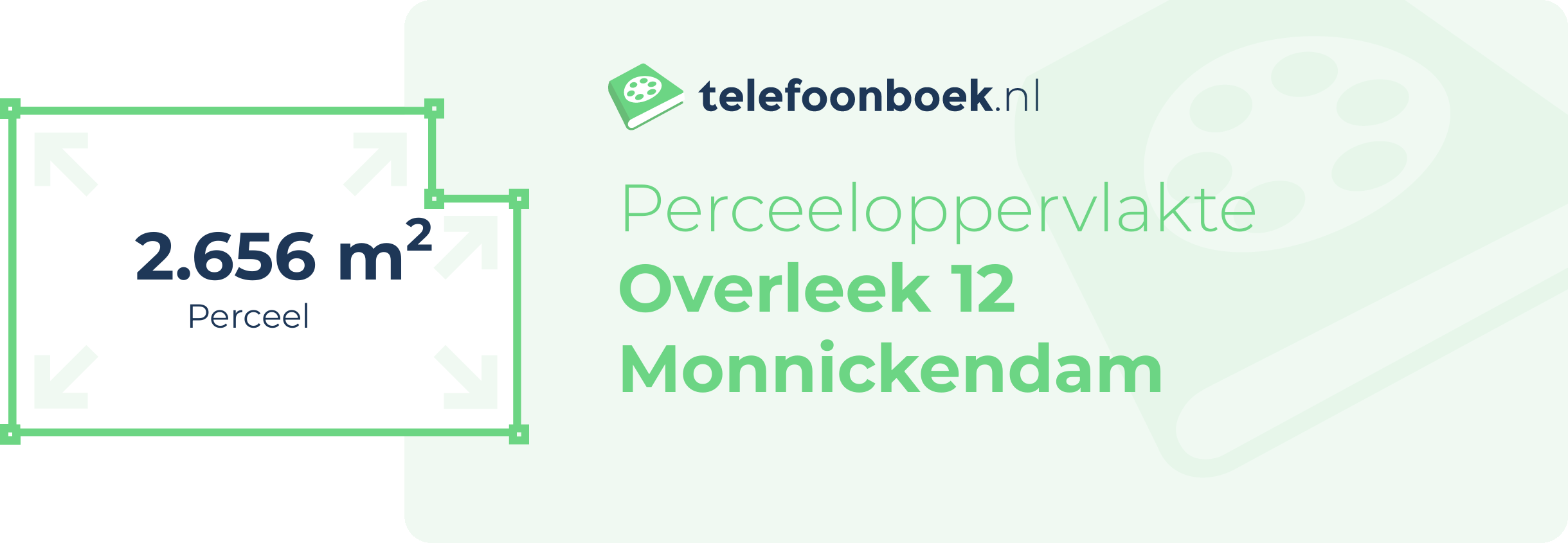 Perceeloppervlakte Overleek 12 Monnickendam