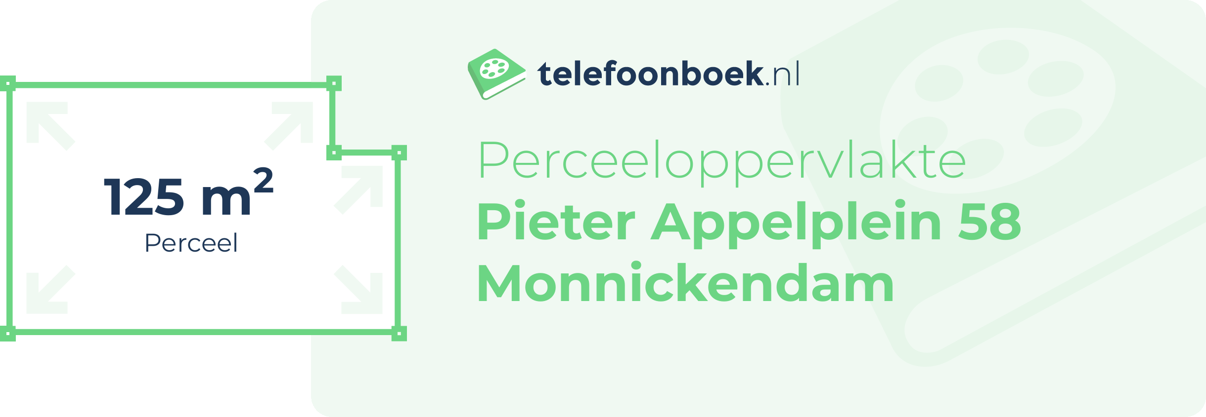 Perceeloppervlakte Pieter Appelplein 58 Monnickendam