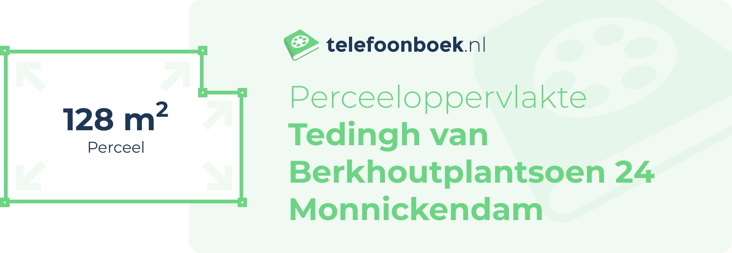 Perceeloppervlakte Tedingh Van Berkhoutplantsoen 24 Monnickendam