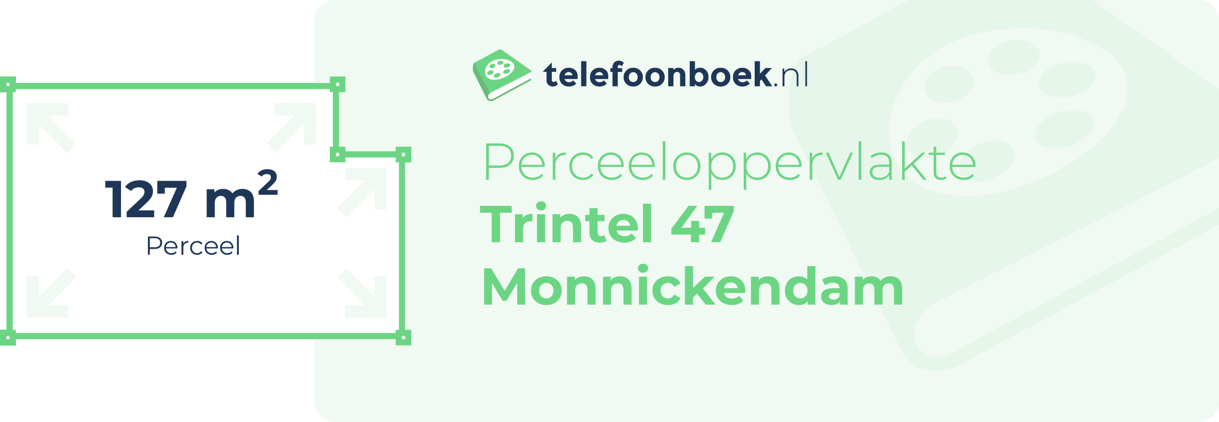 Perceeloppervlakte Trintel 47 Monnickendam