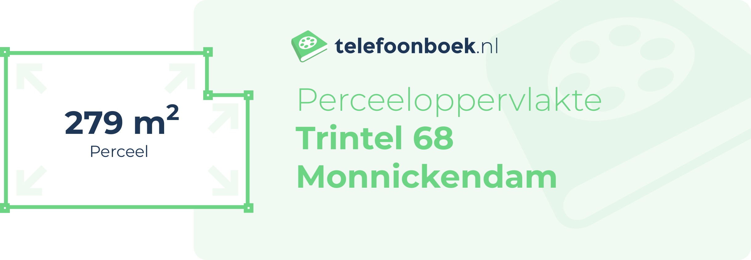 Perceeloppervlakte Trintel 68 Monnickendam