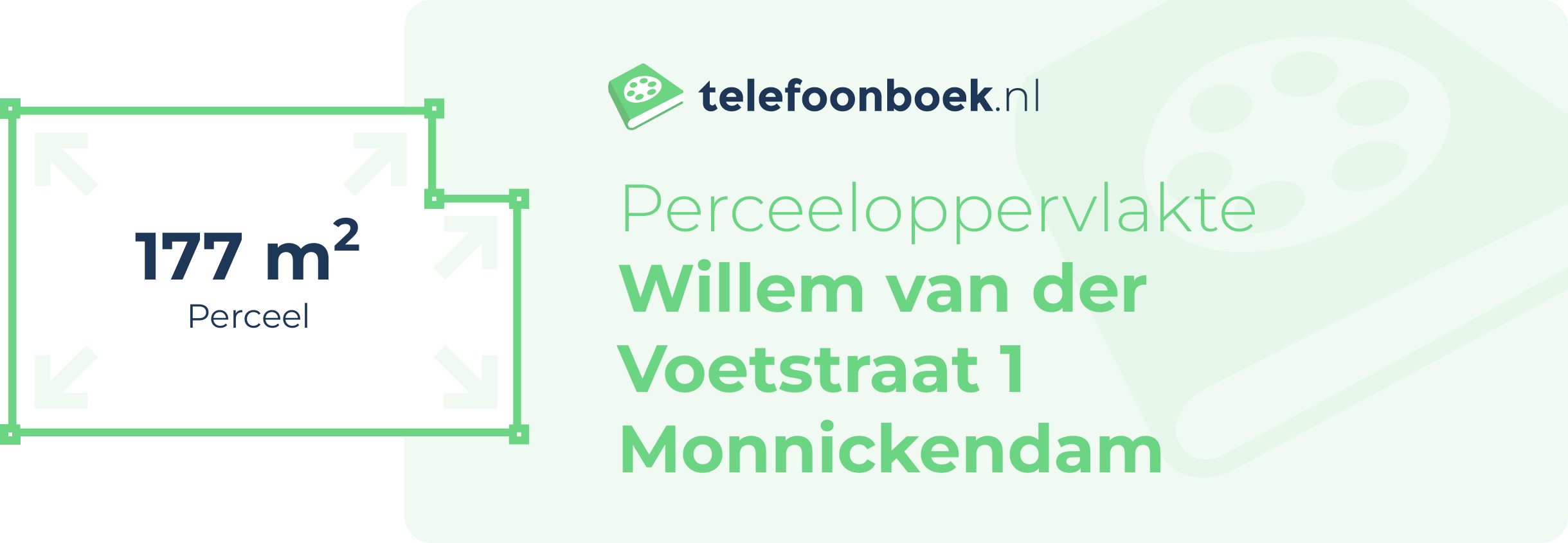 Perceeloppervlakte Willem Van Der Voetstraat 1 Monnickendam