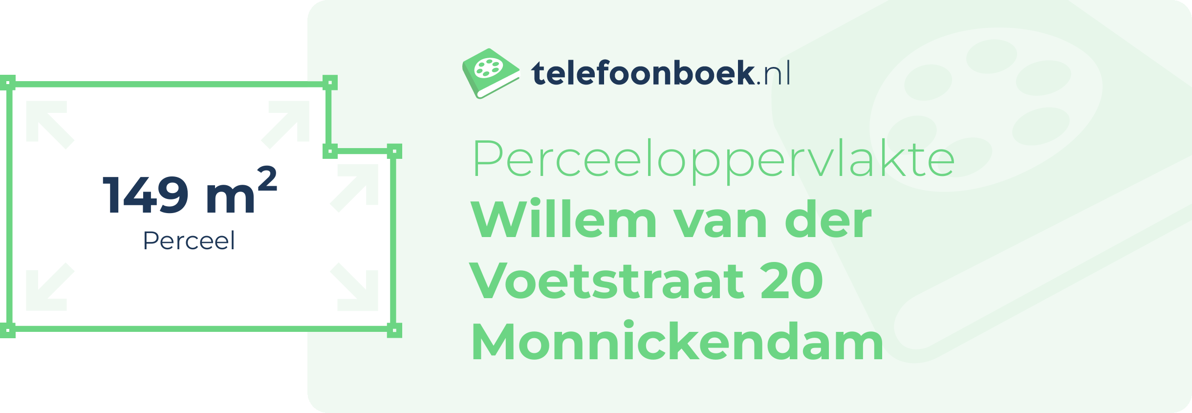 Perceeloppervlakte Willem Van Der Voetstraat 20 Monnickendam