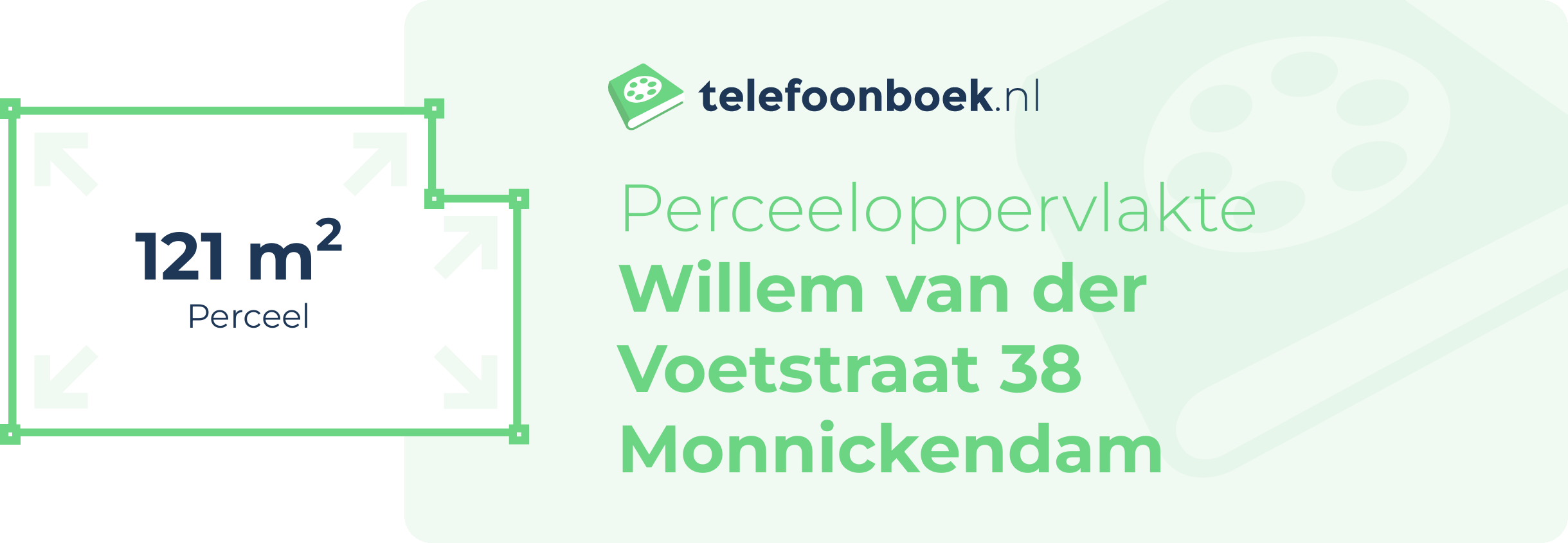 Perceeloppervlakte Willem Van Der Voetstraat 38 Monnickendam