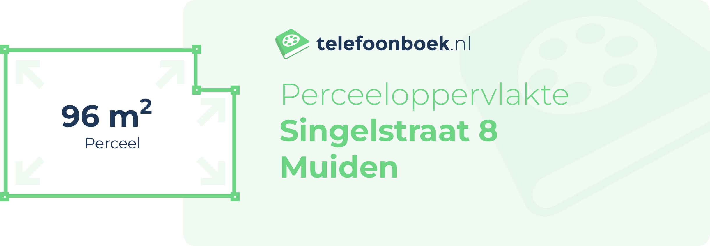 Perceeloppervlakte Singelstraat 8 Muiden