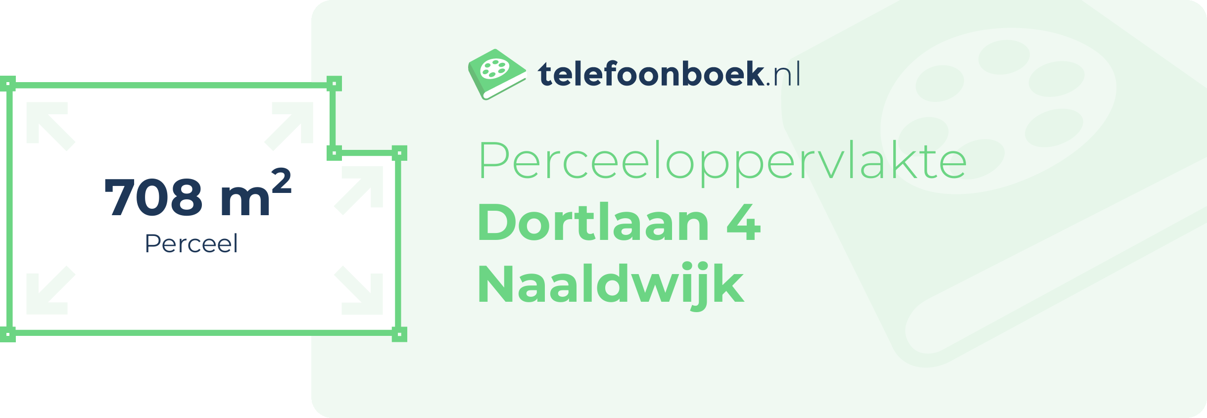 Perceeloppervlakte Dortlaan 4 Naaldwijk