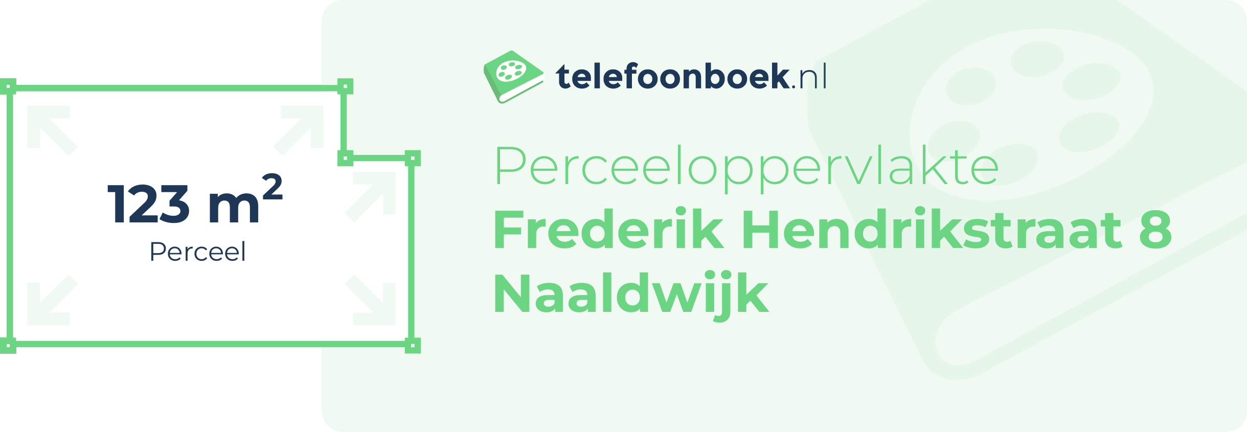 Perceeloppervlakte Frederik Hendrikstraat 8 Naaldwijk