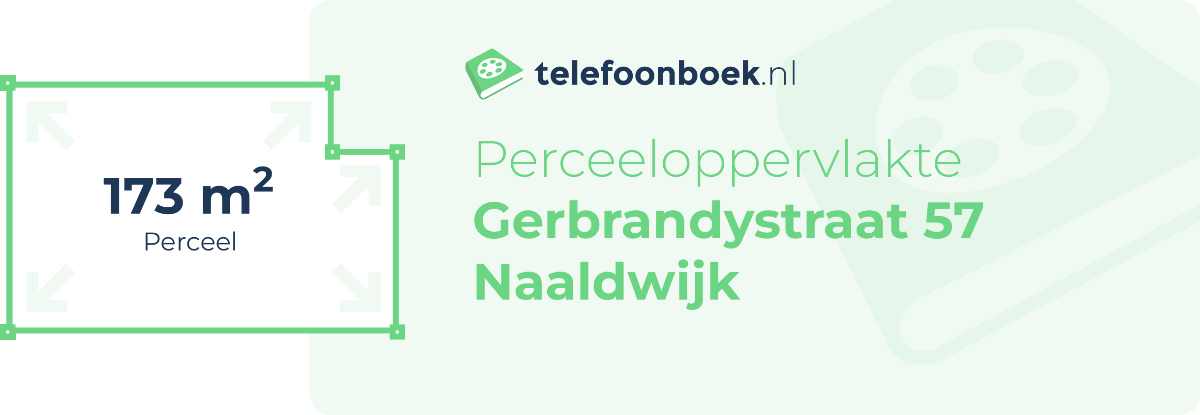 Perceeloppervlakte Gerbrandystraat 57 Naaldwijk