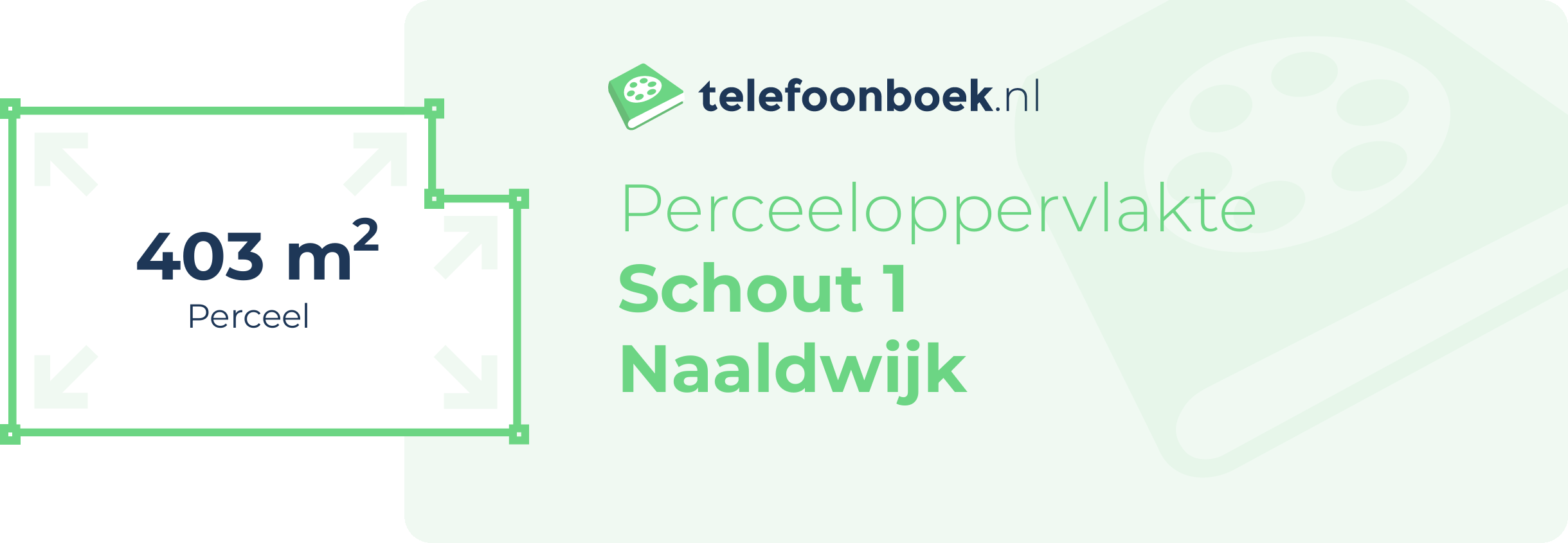 Perceeloppervlakte Schout 1 Naaldwijk