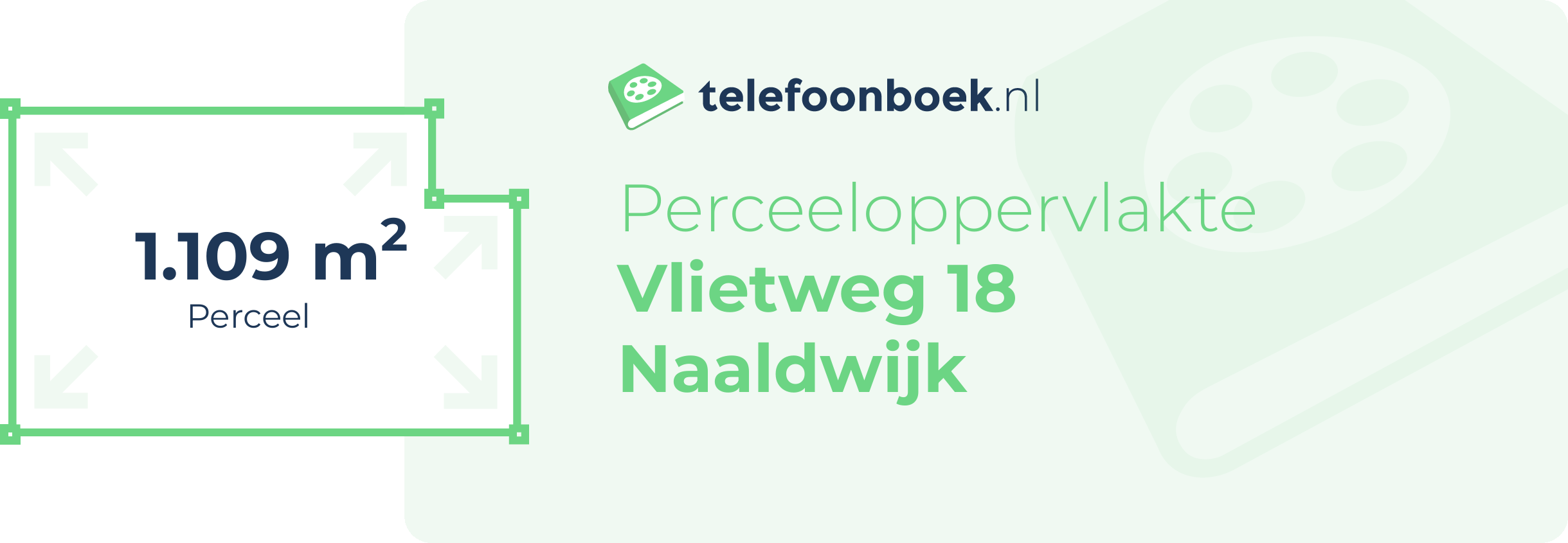 Perceeloppervlakte Vlietweg 18 Naaldwijk