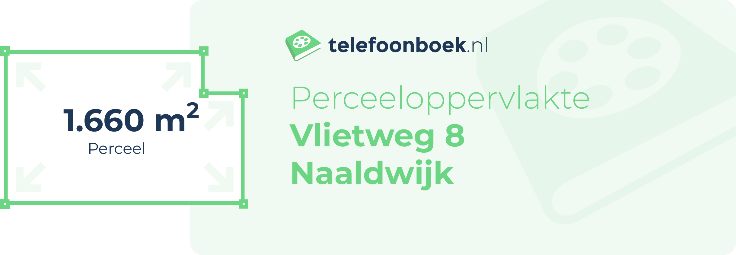 Perceeloppervlakte Vlietweg 8 Naaldwijk