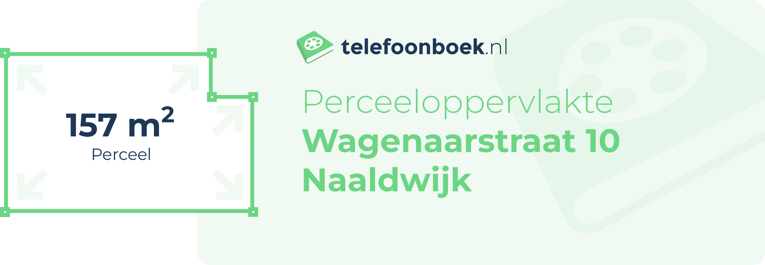 Perceeloppervlakte Wagenaarstraat 10 Naaldwijk