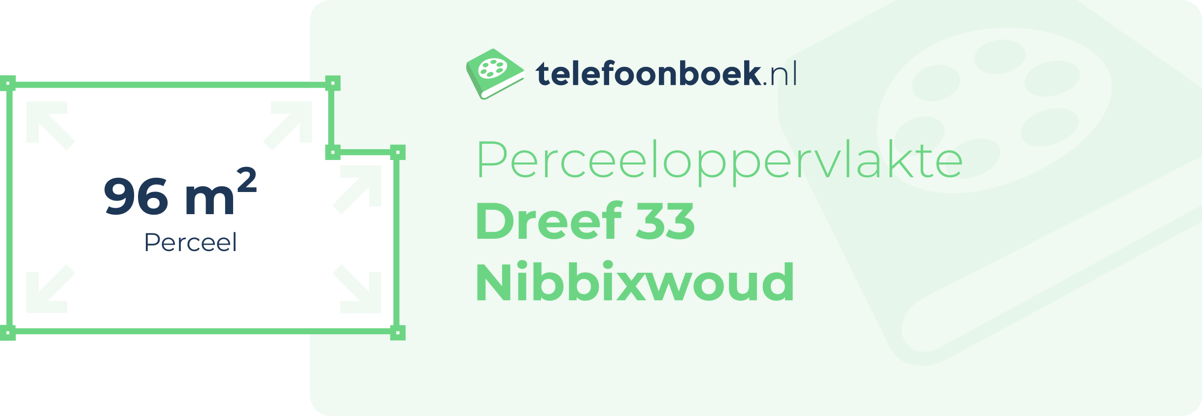 Perceeloppervlakte Dreef 33 Nibbixwoud