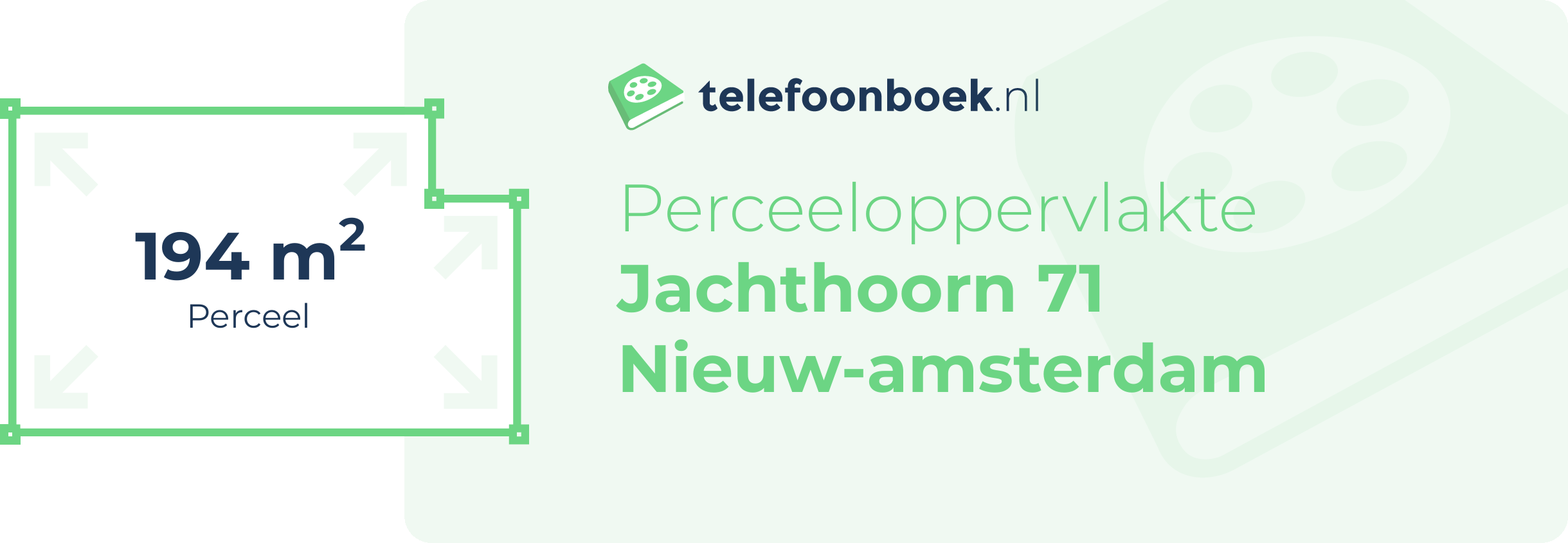 Perceeloppervlakte Jachthoorn 71 Nieuw-Amsterdam