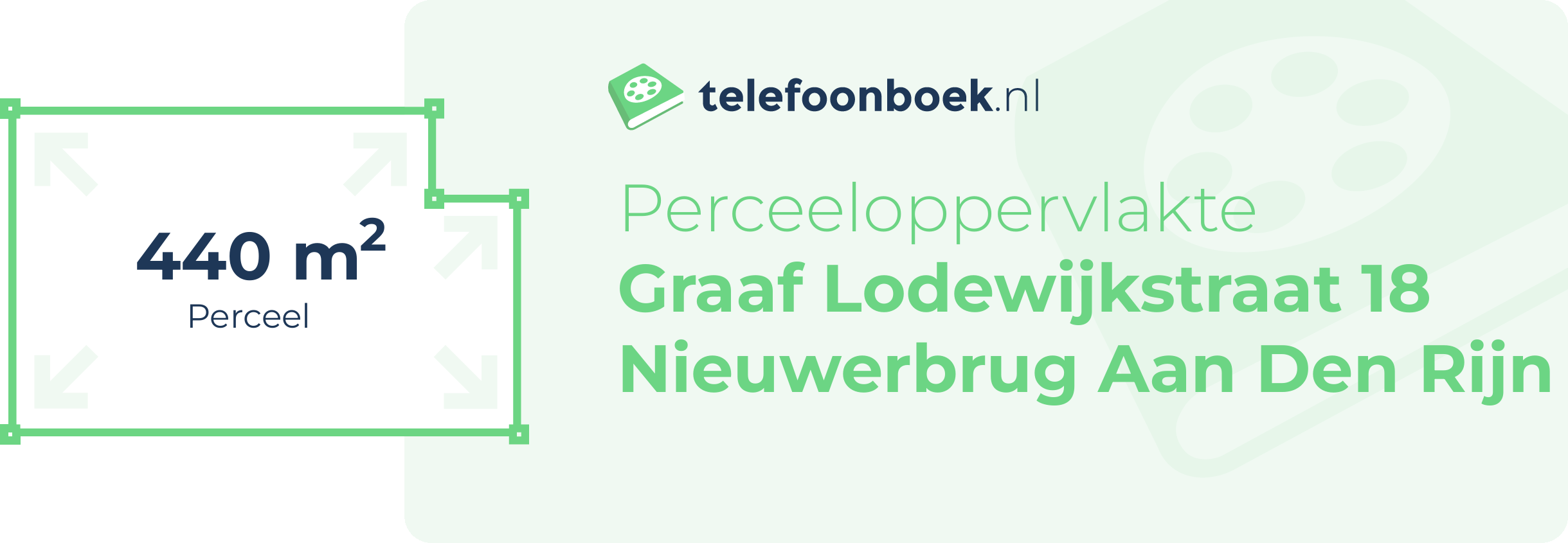 Perceeloppervlakte Graaf Lodewijkstraat 18 Nieuwerbrug Aan Den Rijn