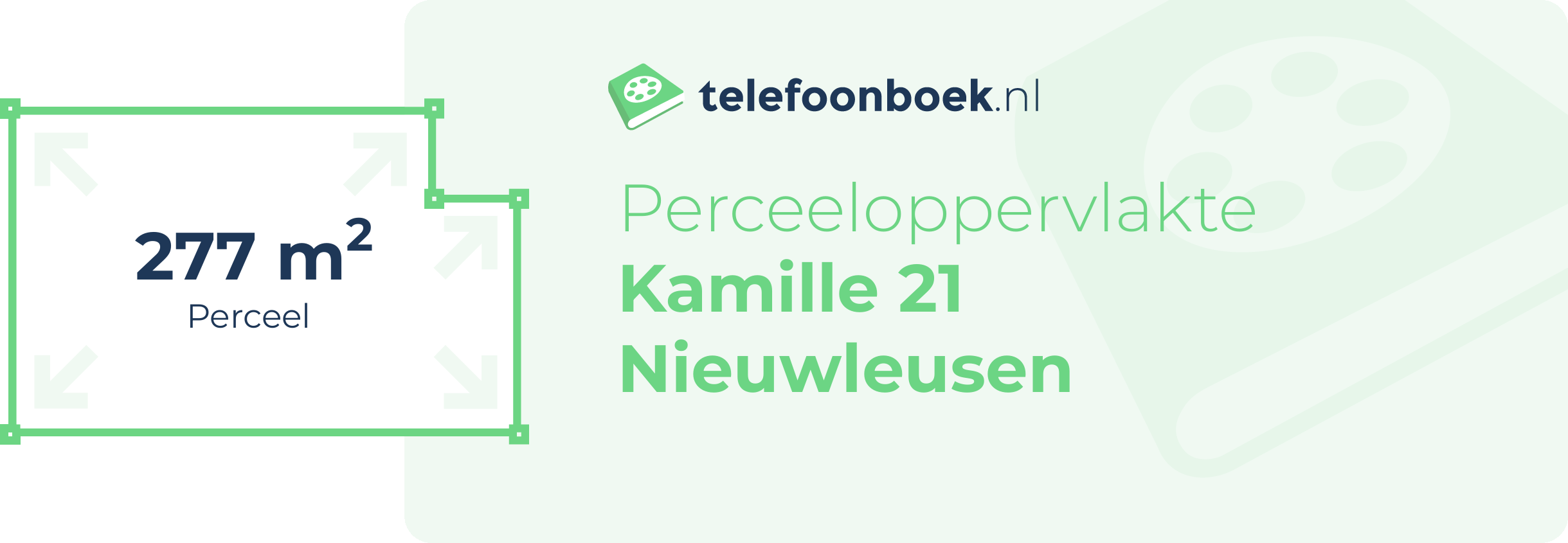 Perceeloppervlakte Kamille 21 Nieuwleusen