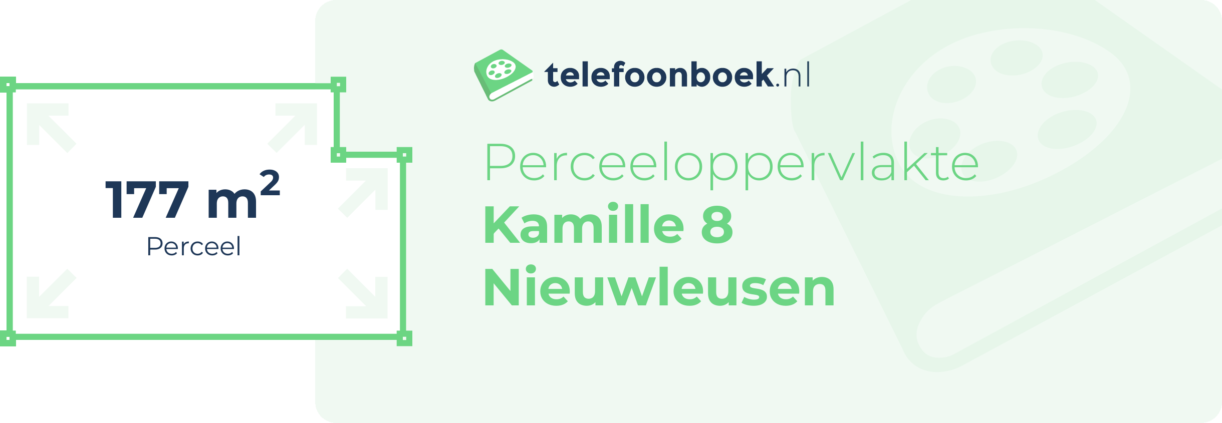 Perceeloppervlakte Kamille 8 Nieuwleusen