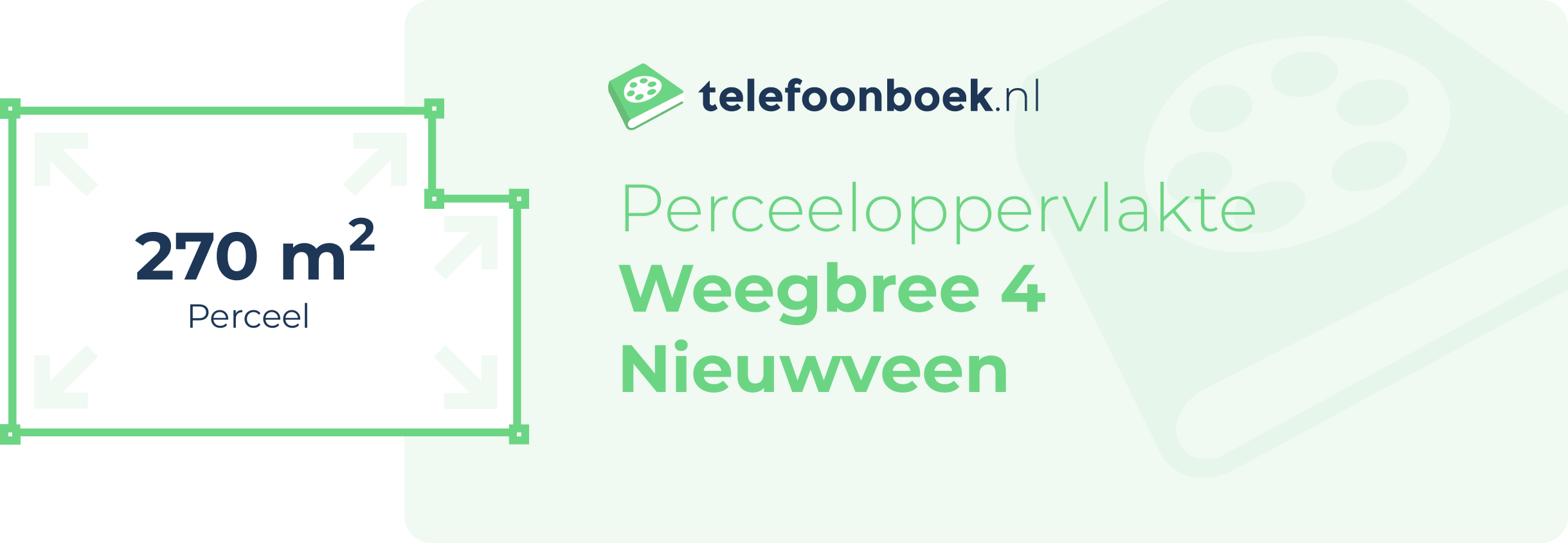 Perceeloppervlakte Weegbree 4 Nieuwveen