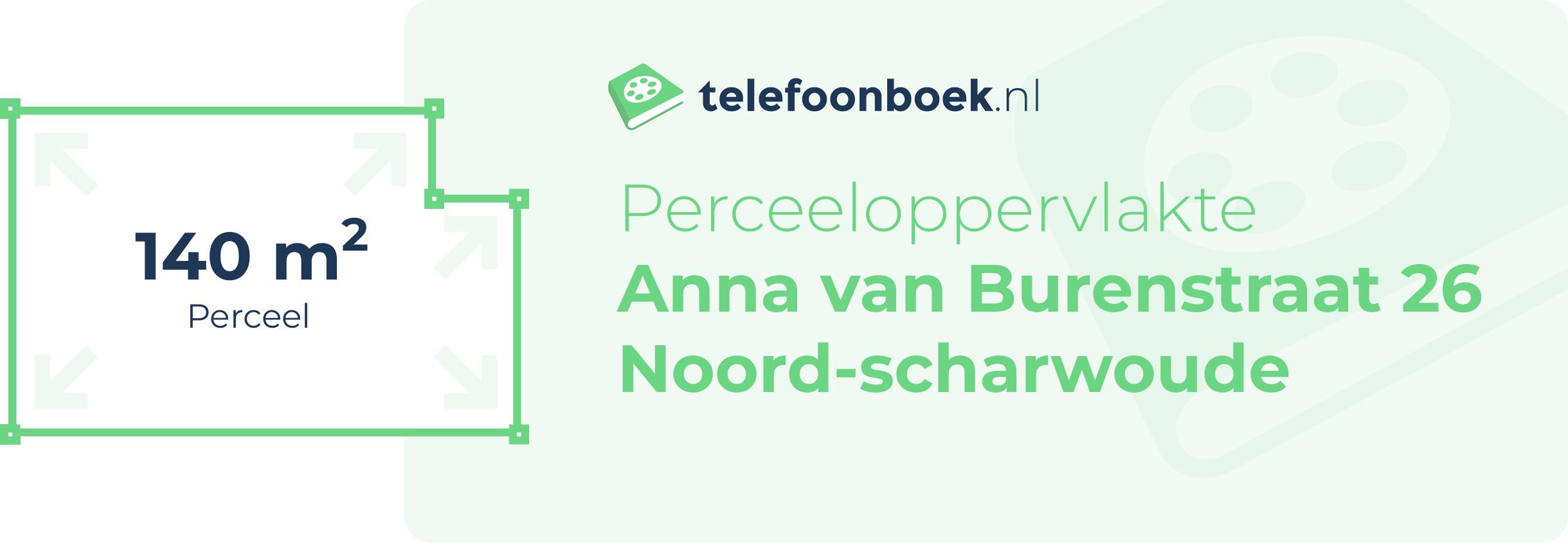 Perceeloppervlakte Anna Van Burenstraat 26 Noord-Scharwoude