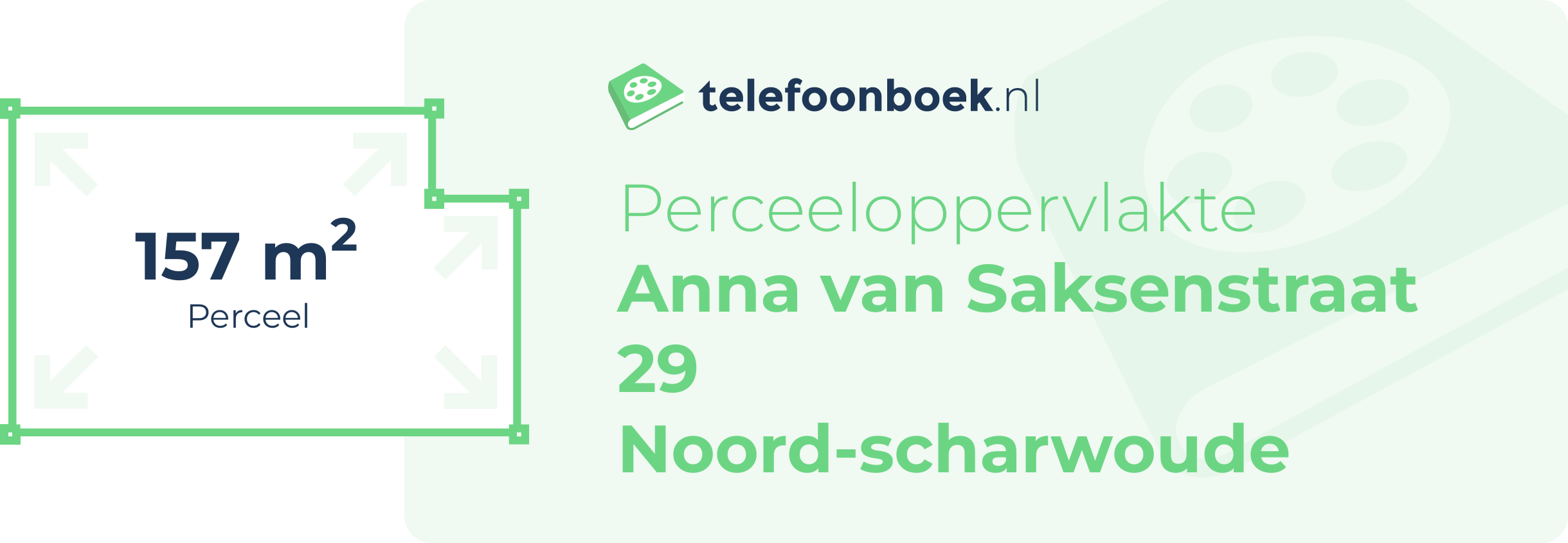 Perceeloppervlakte Anna Van Saksenstraat 29 Noord-Scharwoude