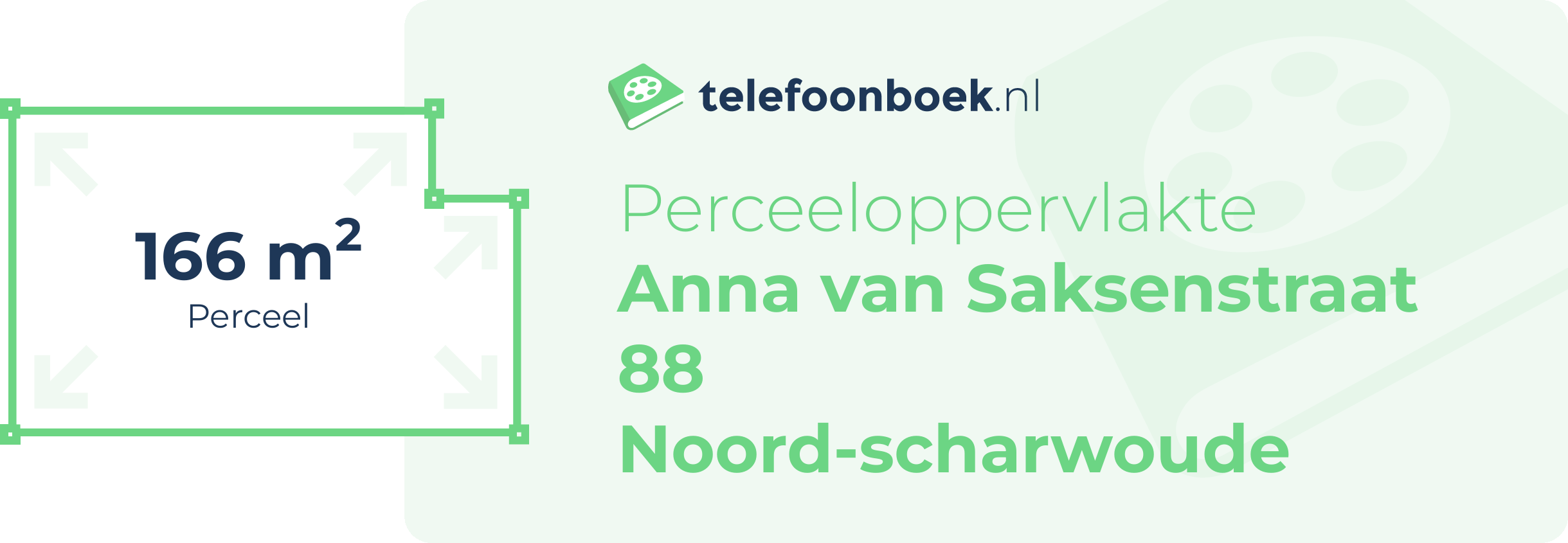 Perceeloppervlakte Anna Van Saksenstraat 88 Noord-Scharwoude