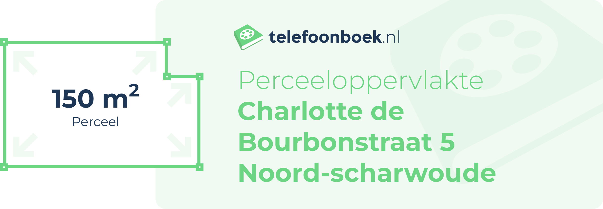 Perceeloppervlakte Charlotte De Bourbonstraat 5 Noord-Scharwoude