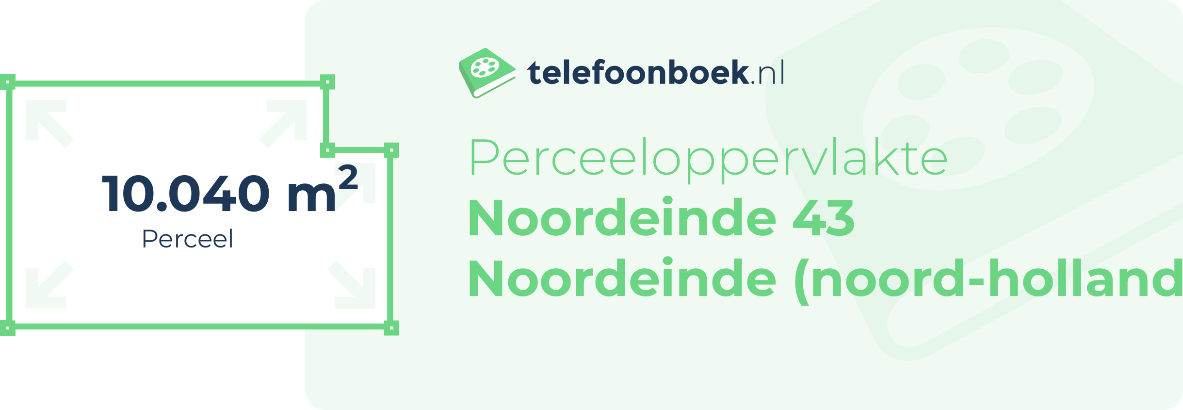 Perceeloppervlakte Noordeinde 43 Noordeinde (Noord-Holland)