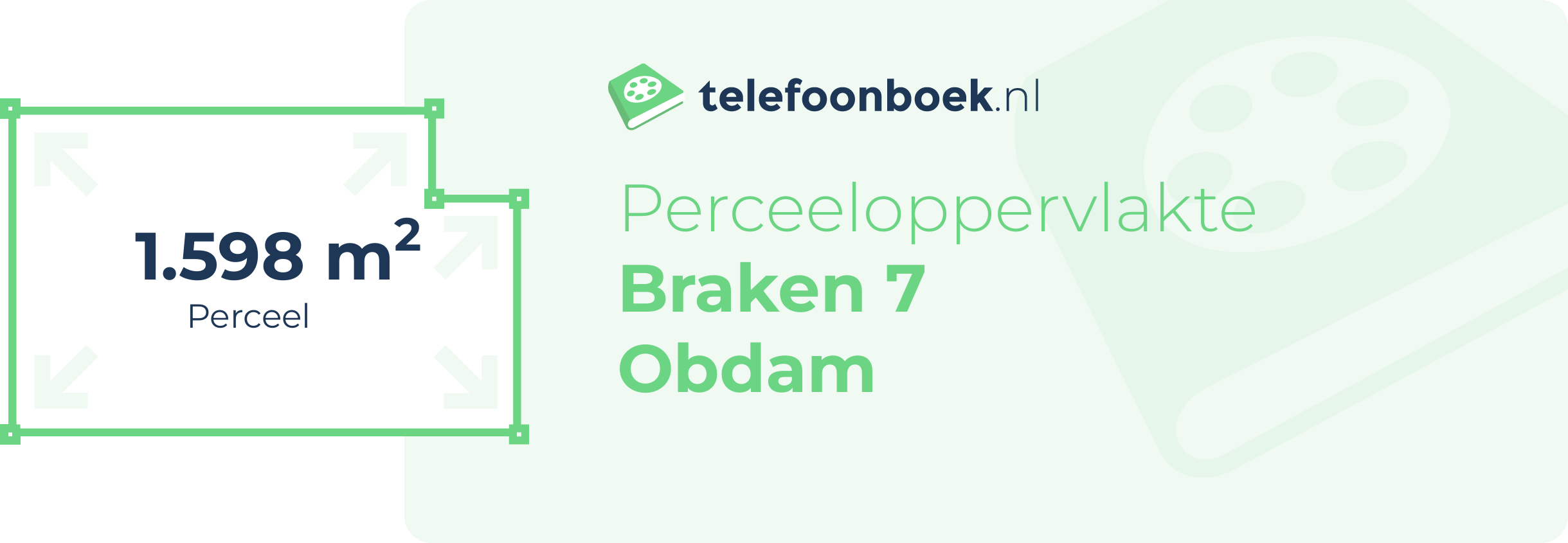 Perceeloppervlakte Braken 7 Obdam