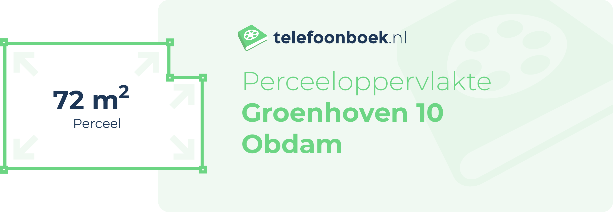 Perceeloppervlakte Groenhoven 10 Obdam