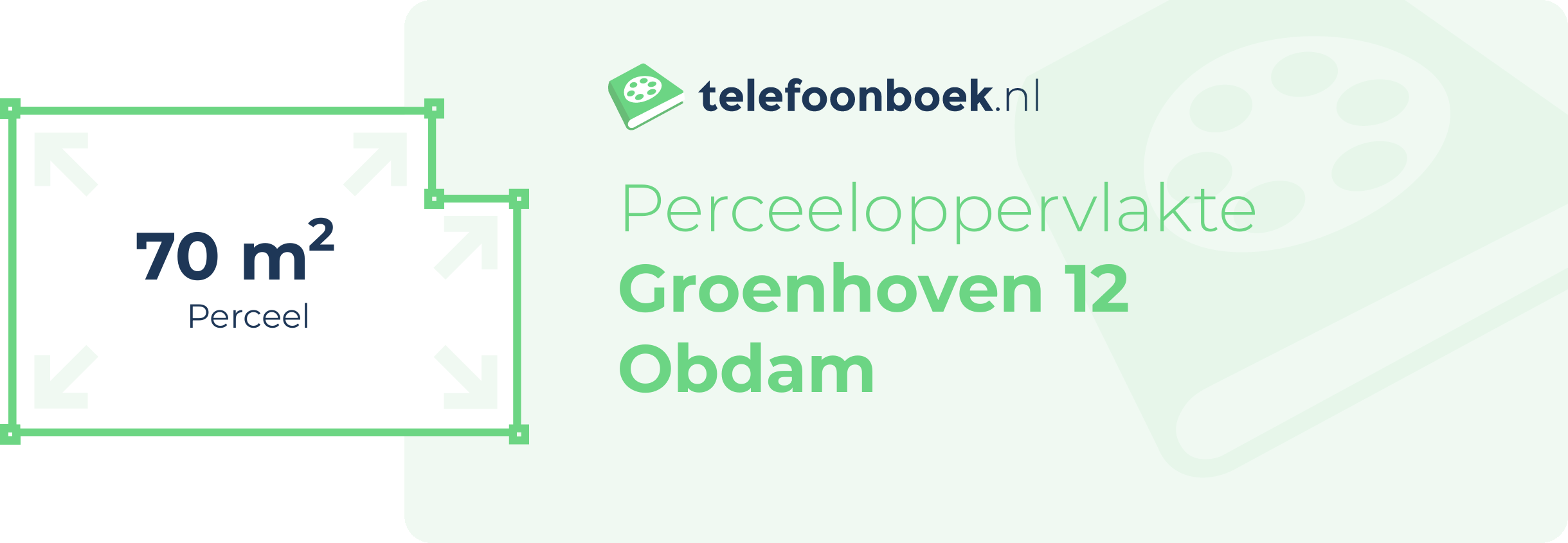 Perceeloppervlakte Groenhoven 12 Obdam