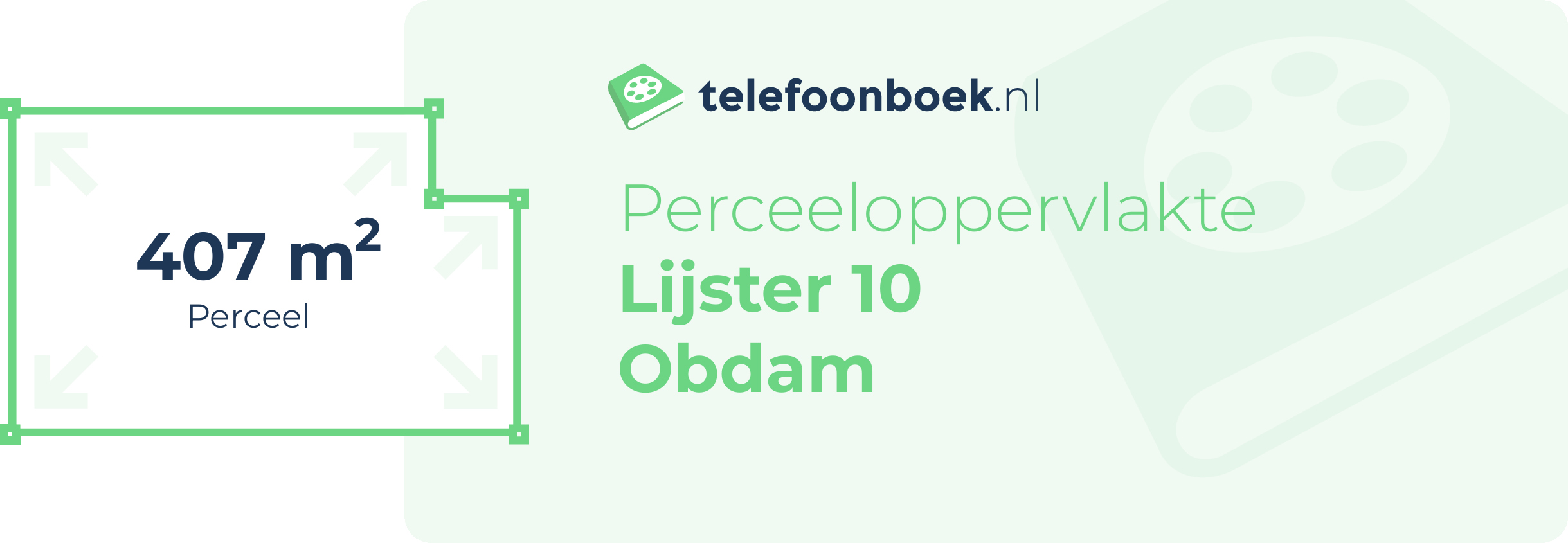 Perceeloppervlakte Lijster 10 Obdam