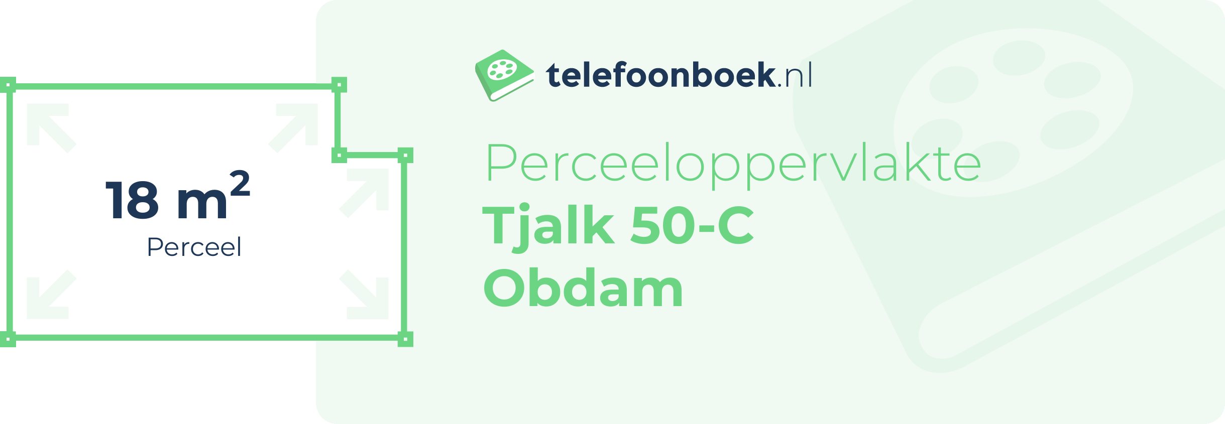 Perceeloppervlakte Tjalk 50-C Obdam