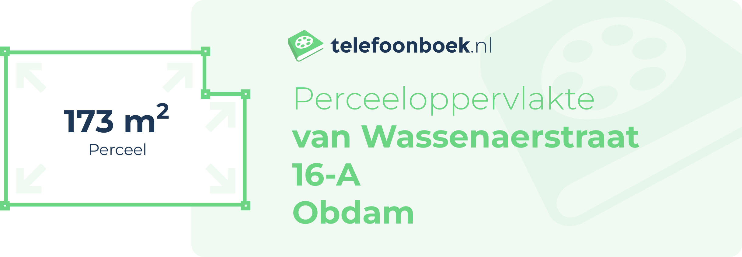 Perceeloppervlakte Van Wassenaerstraat 16-A Obdam