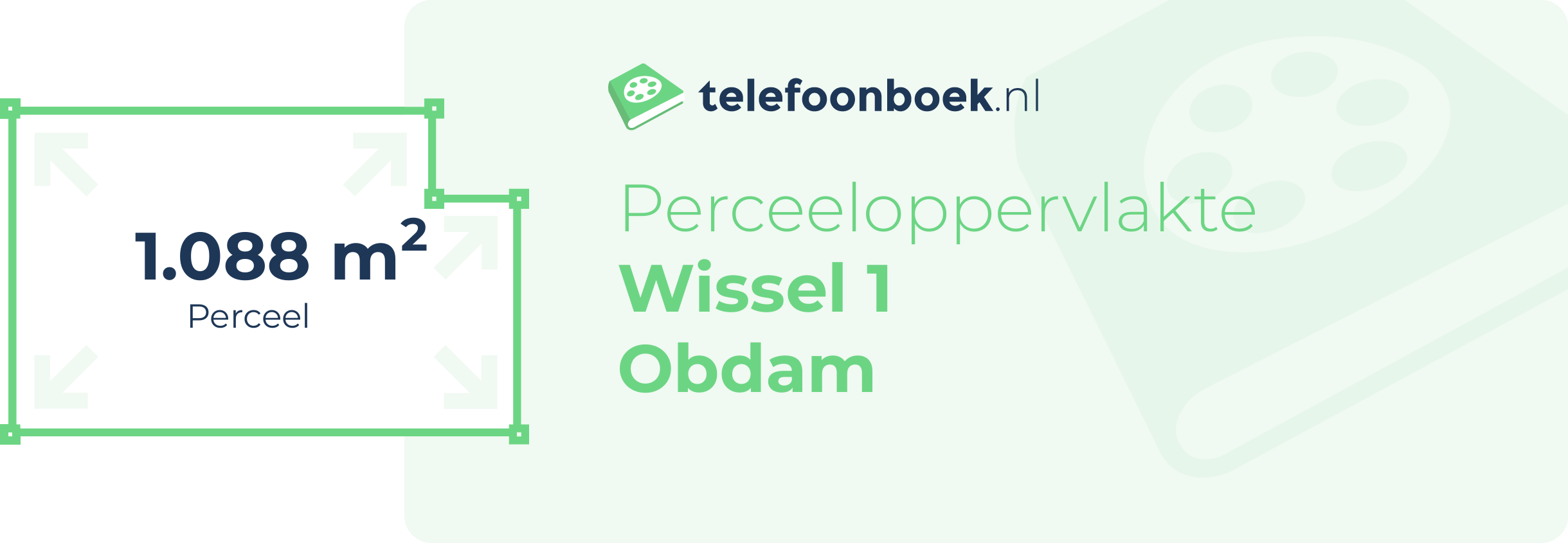 Perceeloppervlakte Wissel 1 Obdam