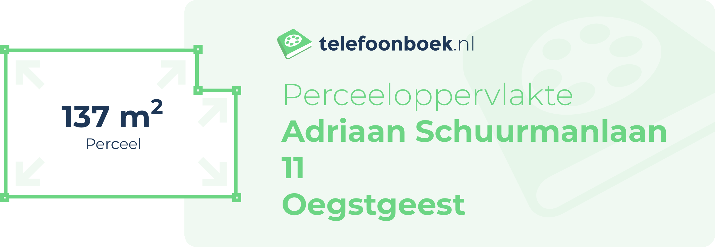 Perceeloppervlakte Adriaan Schuurmanlaan 11 Oegstgeest