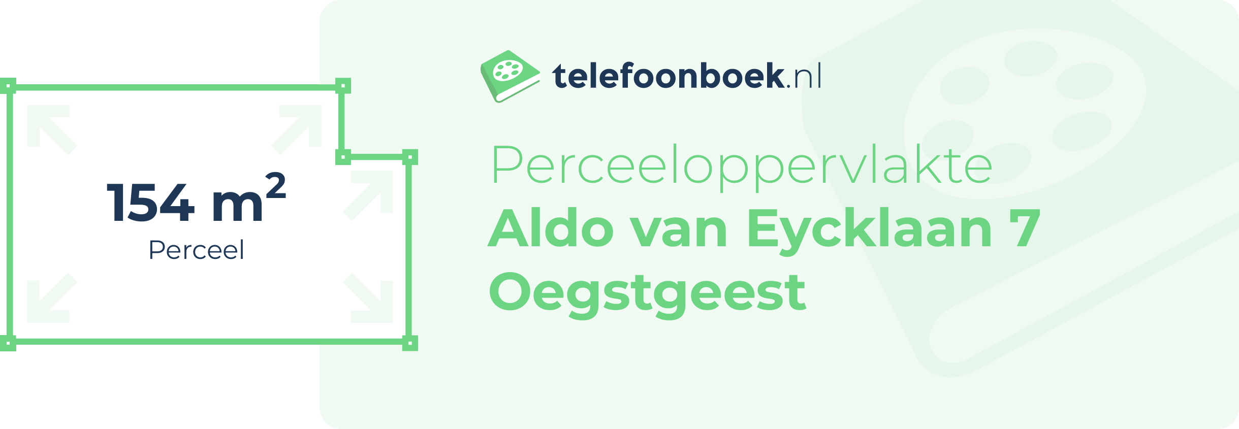 Perceeloppervlakte Aldo Van Eycklaan 7 Oegstgeest