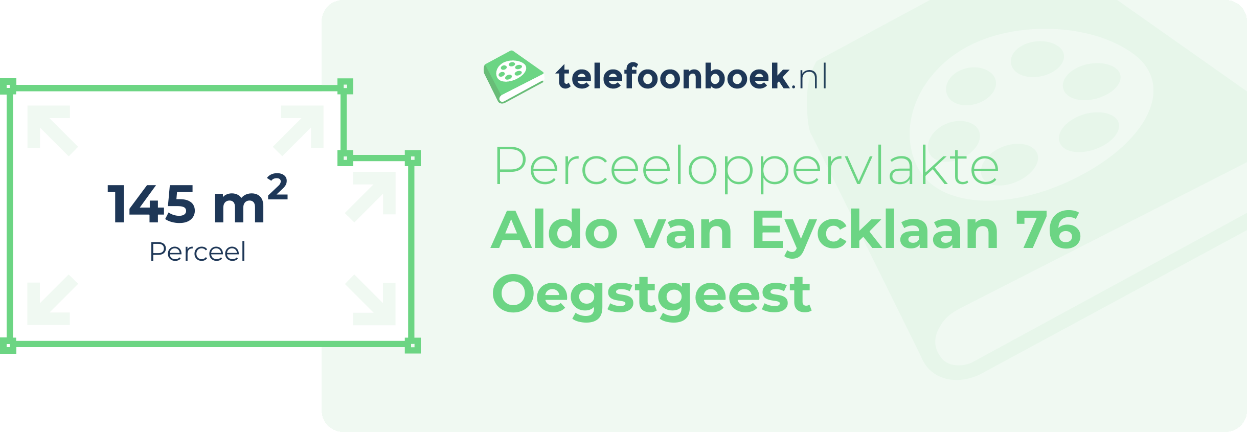 Perceeloppervlakte Aldo Van Eycklaan 76 Oegstgeest