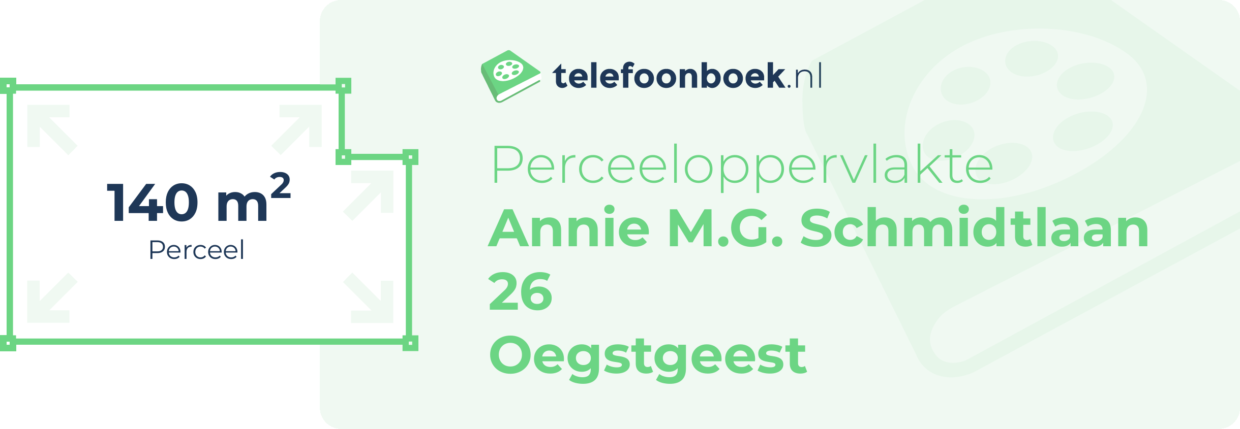 Perceeloppervlakte Annie M.G. Schmidtlaan 26 Oegstgeest