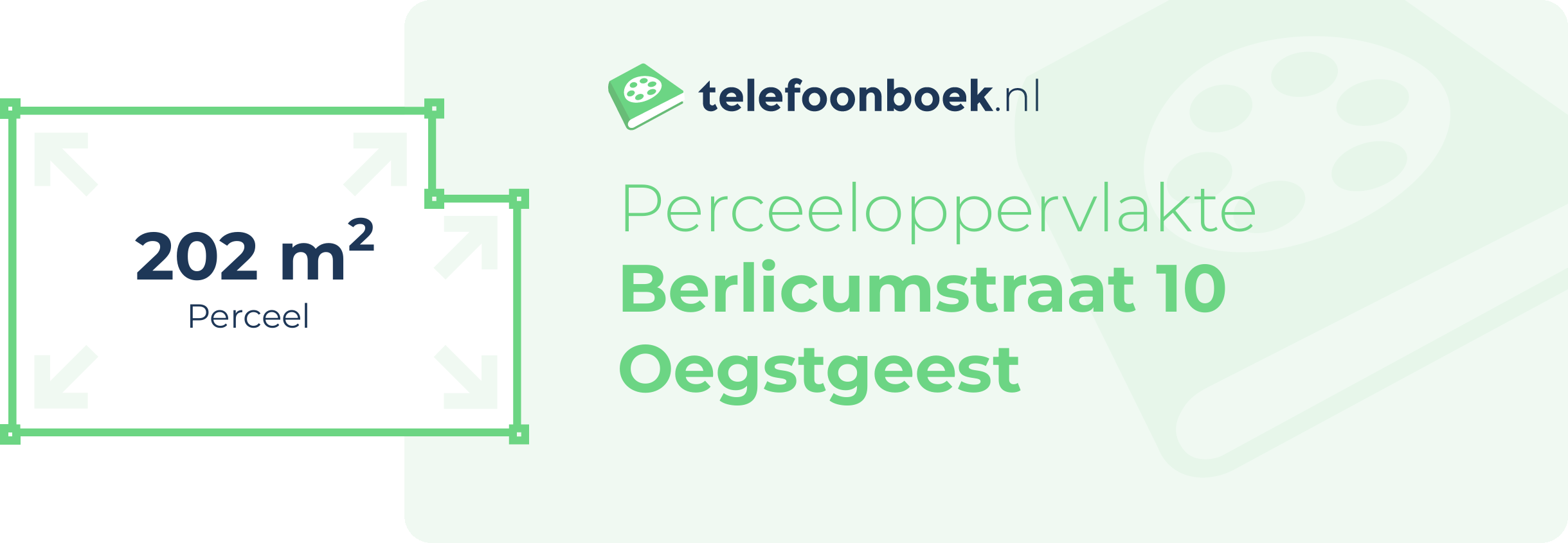 Perceeloppervlakte Berlicumstraat 10 Oegstgeest