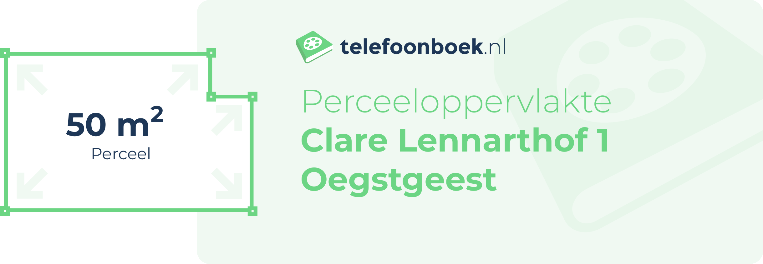 Perceeloppervlakte Clare Lennarthof 1 Oegstgeest