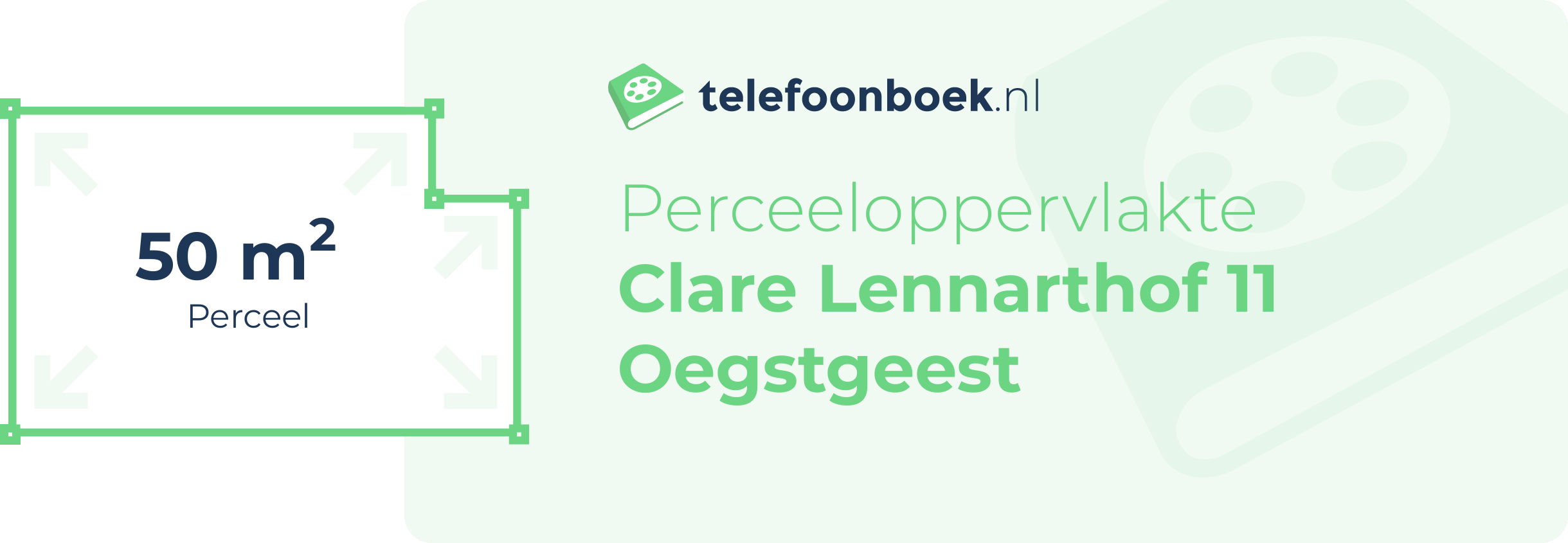 Perceeloppervlakte Clare Lennarthof 11 Oegstgeest