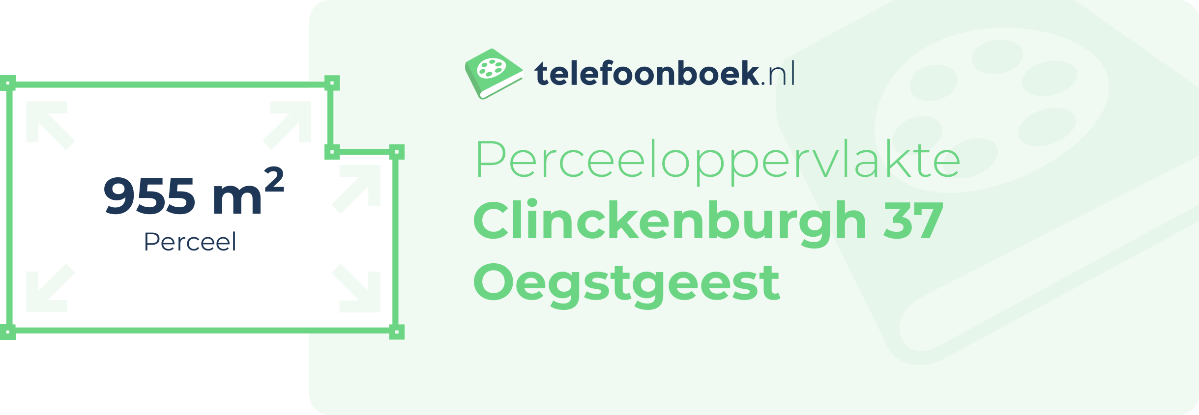 Perceeloppervlakte Clinckenburgh 37 Oegstgeest