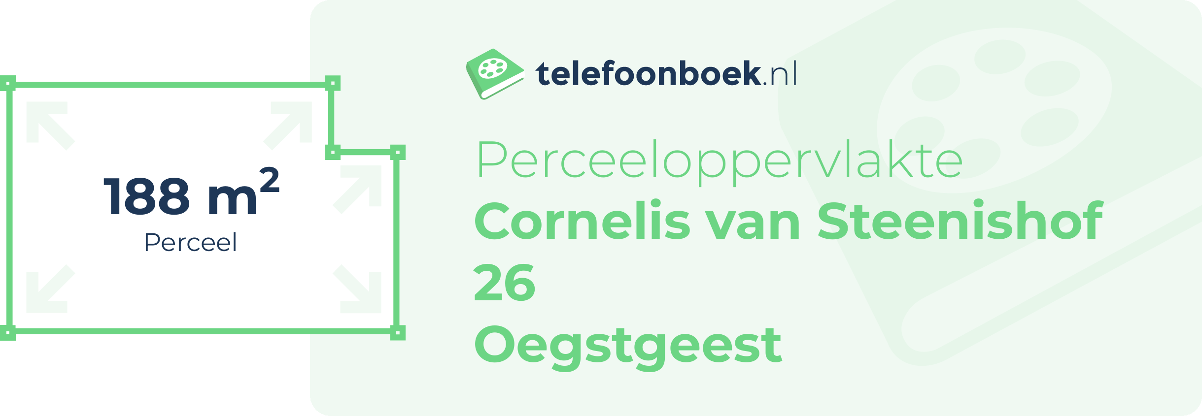 Perceeloppervlakte Cornelis Van Steenishof 26 Oegstgeest