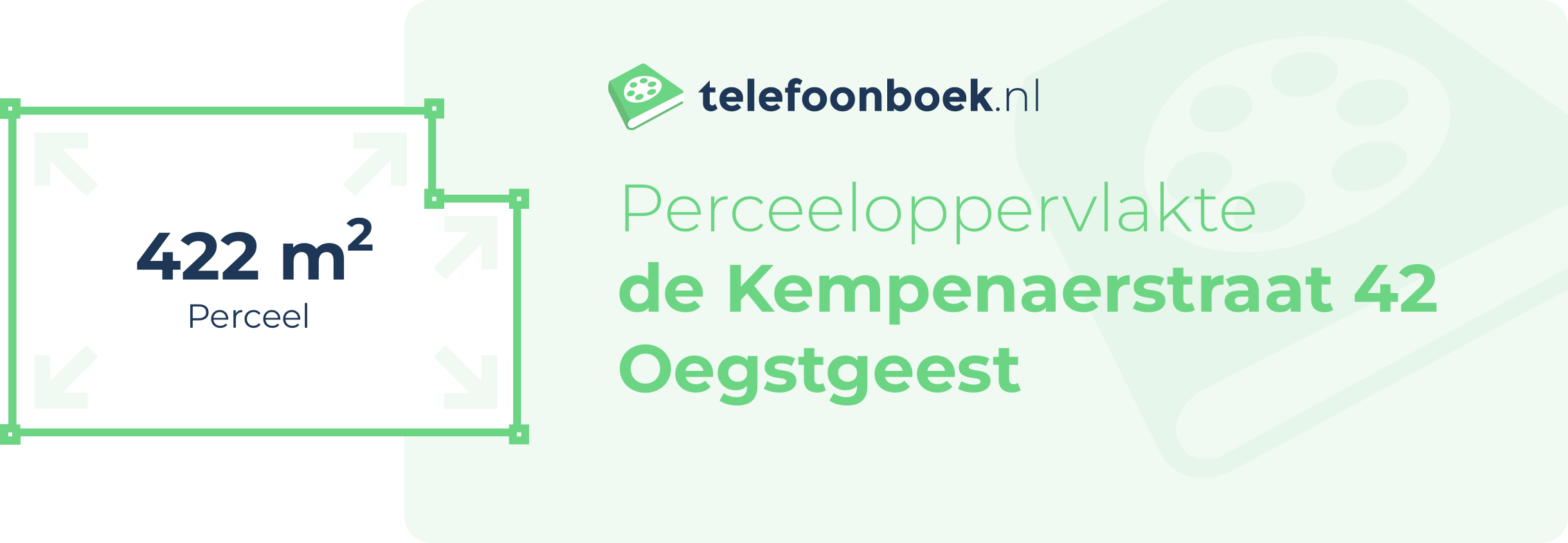 Perceeloppervlakte De Kempenaerstraat 42 Oegstgeest