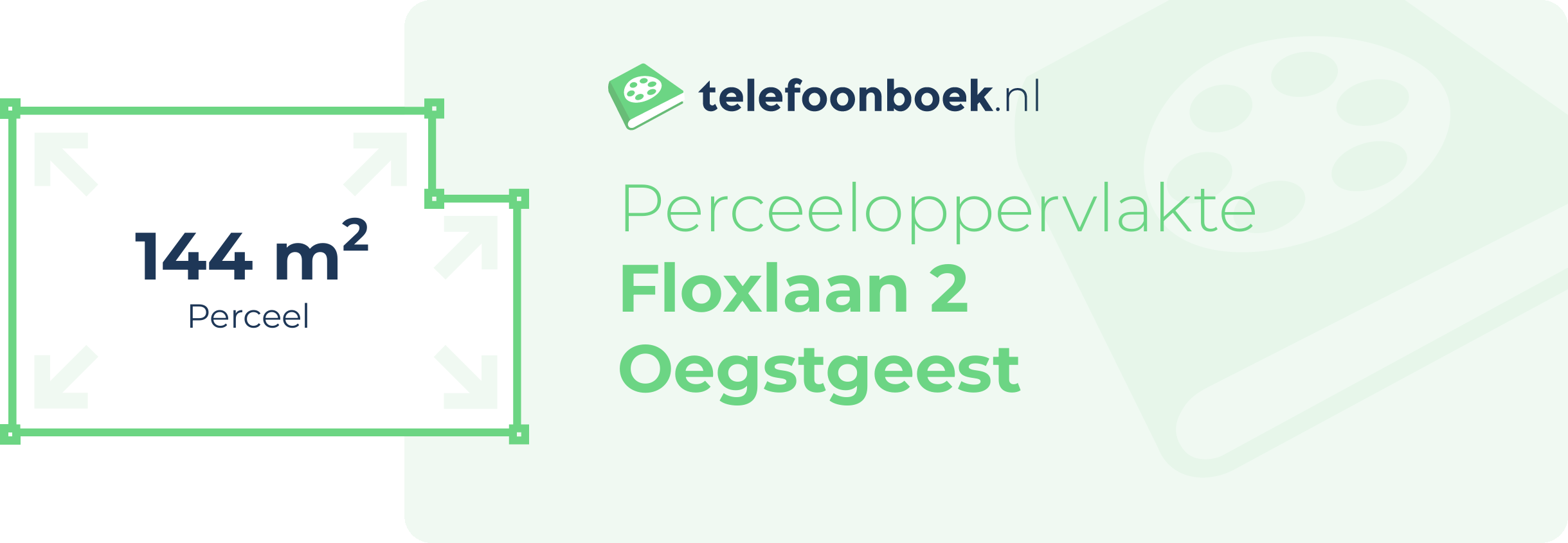 Perceeloppervlakte Floxlaan 2 Oegstgeest