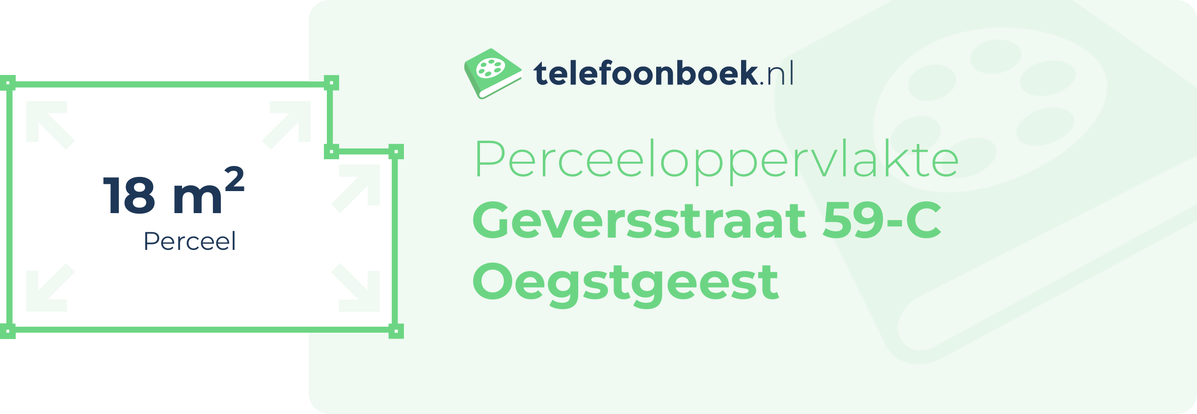 Perceeloppervlakte Geversstraat 59-C Oegstgeest