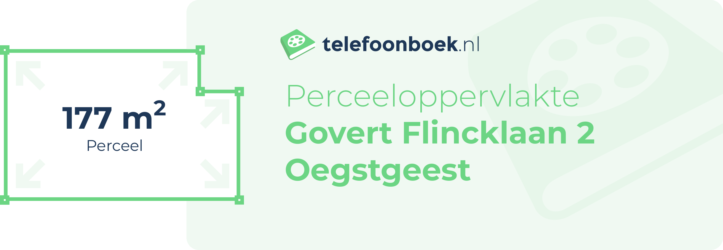 Perceeloppervlakte Govert Flincklaan 2 Oegstgeest